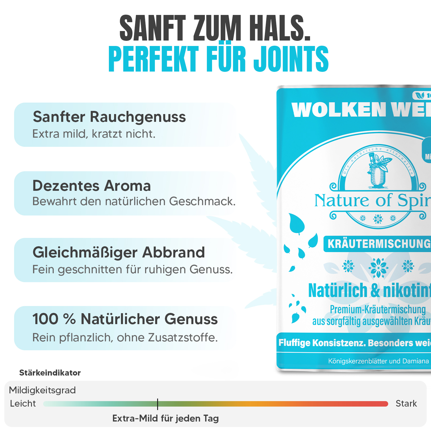 WOLKEN WEICH – Milde Kräutermischung für Joints | 30 g – Bild 5