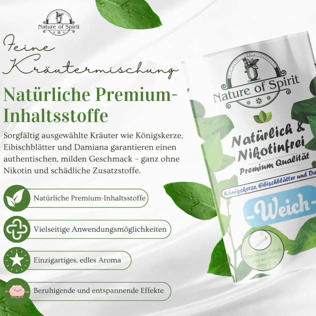 Nature of Spirit - Soft - Tabakersatz - Natürliche Premium Inhaltsstoffe