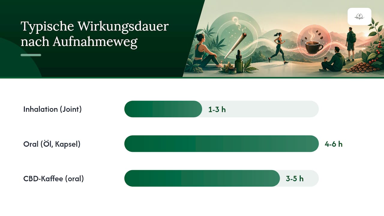 Vergleich: Wann und wie schnell wirken CBD und Koffein im Körper?