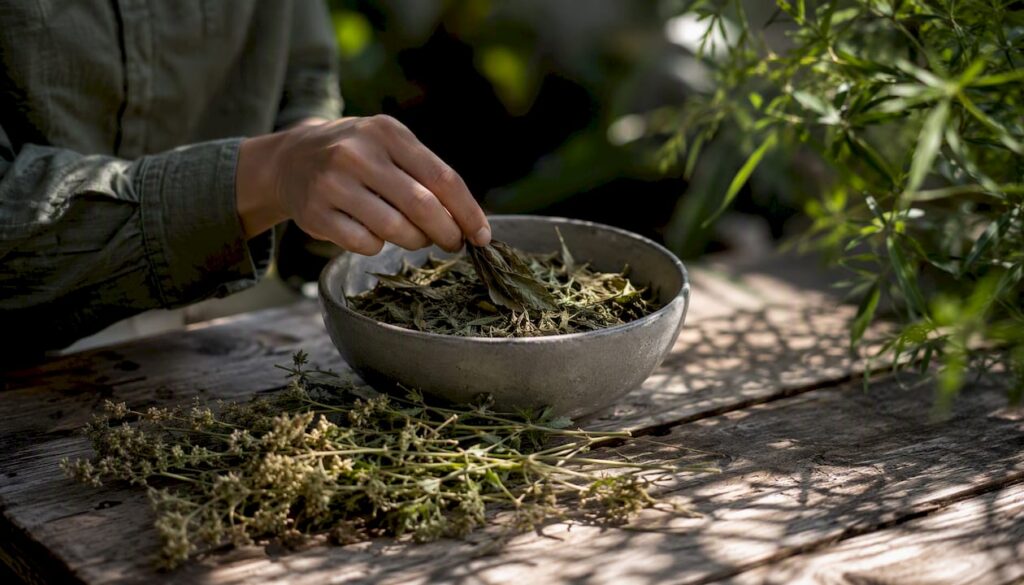Kräutermischung mit CBD und THC kombinieren