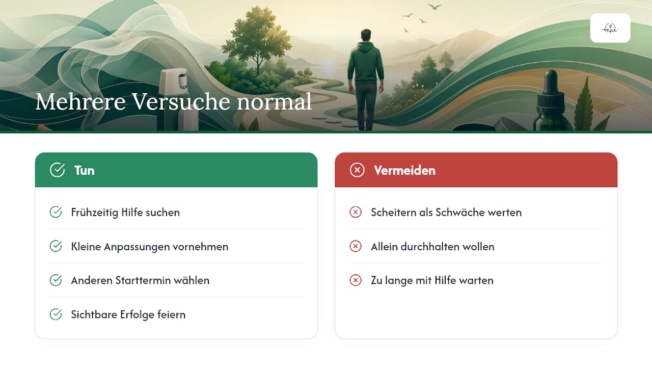Warum mehrere Versuche völlig normal sind — overview diagram