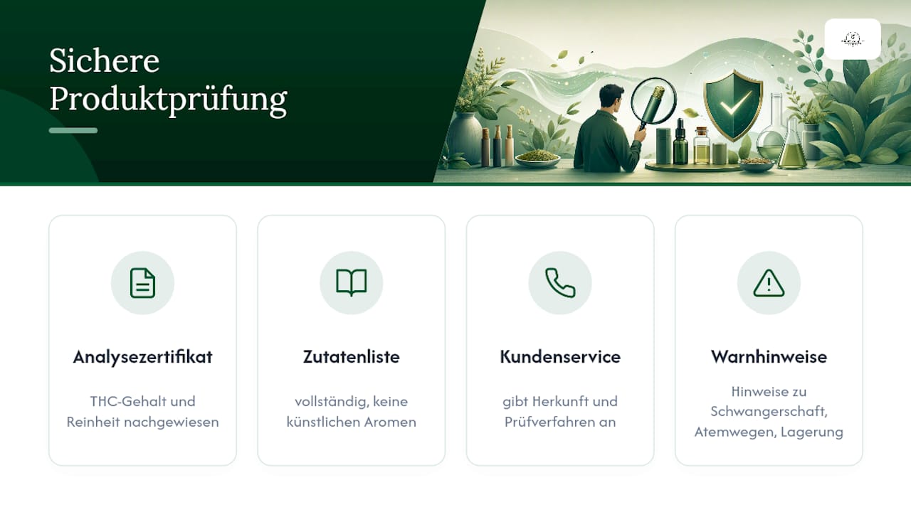 Vier Kriterien für sichere Kräutermischungen