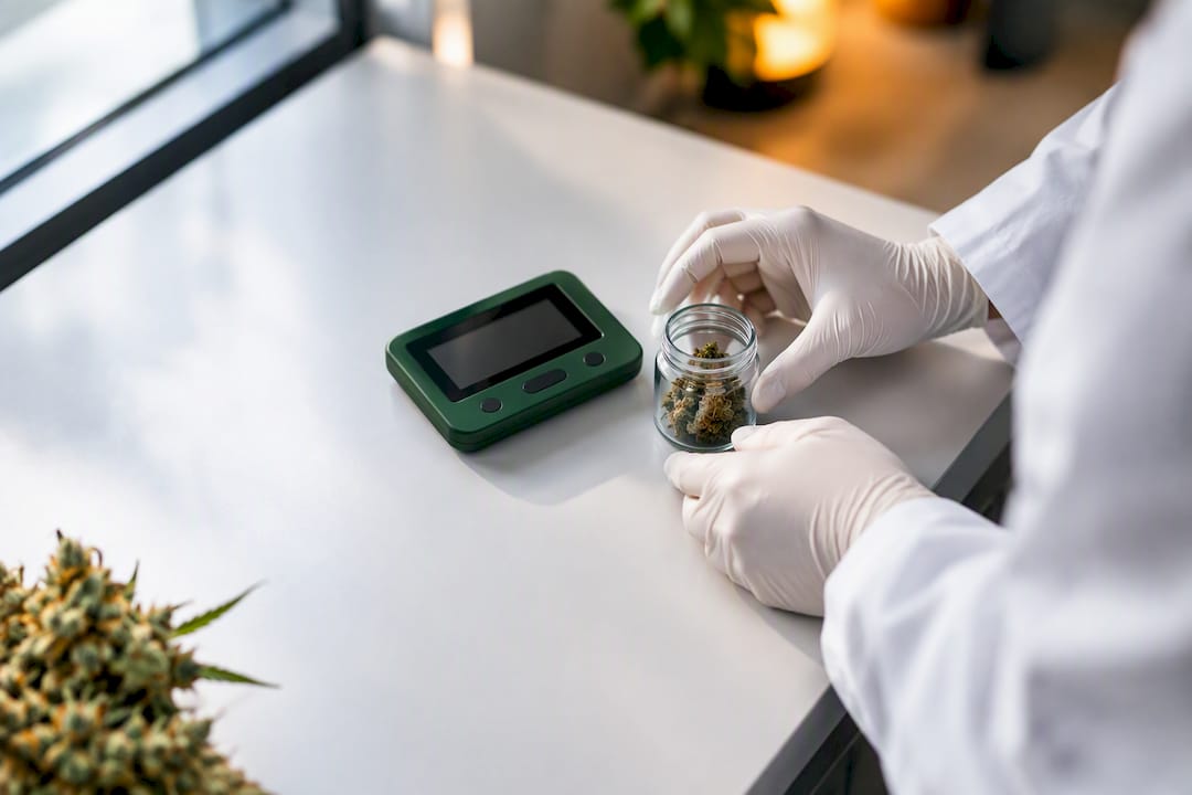Feuchtigkeitsmessung im Labor mit Hygrometer