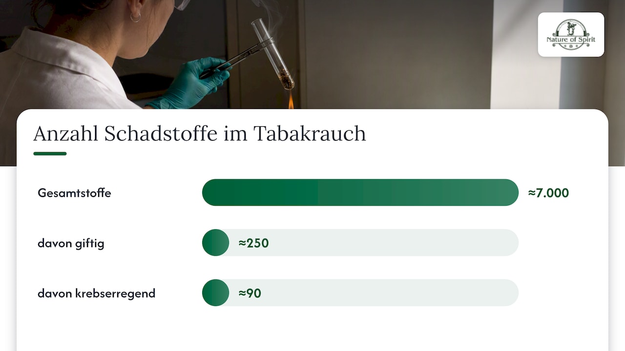 Anteil von Substanzen, Schadstoffen und krebserregenden Verbindungen