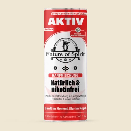 Aktiv 4 % CBD-Hanfmischung, 25 g Beutel