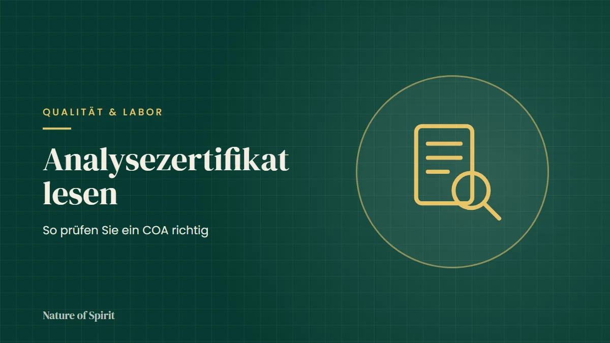 Analysezertifikat lesen: So prüfen Sie ein COA richtig