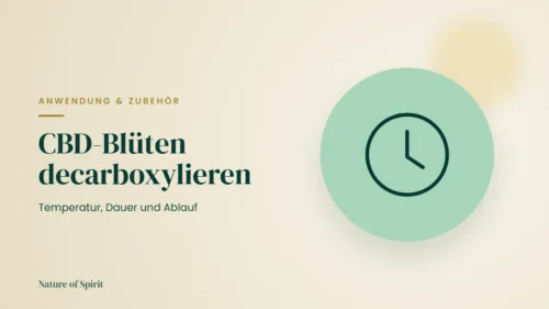 CBD-Blüten decarboxylieren: Temperatur, Dauer und Ablauf