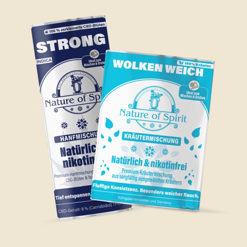 Connaisseur Bundle: Wolken Weich Kräutermischung 30 g und Strong 8 % CBD-Hanfmischung 25 g