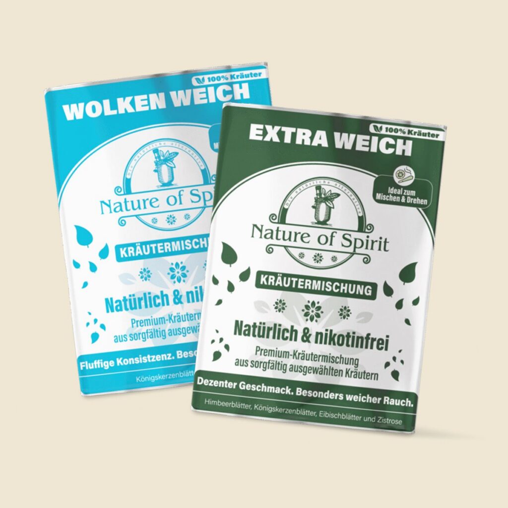 Kräuter Bundle: Wolken Weich und Extra Weich Kräutermischung als Tabakersatz, je 30 g