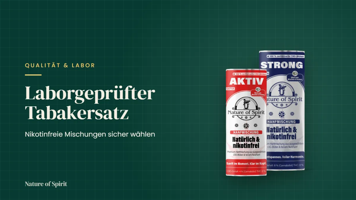 Laborgeprüfter Tabakersatz: Nikotinfreie Mischungen sicher wählen