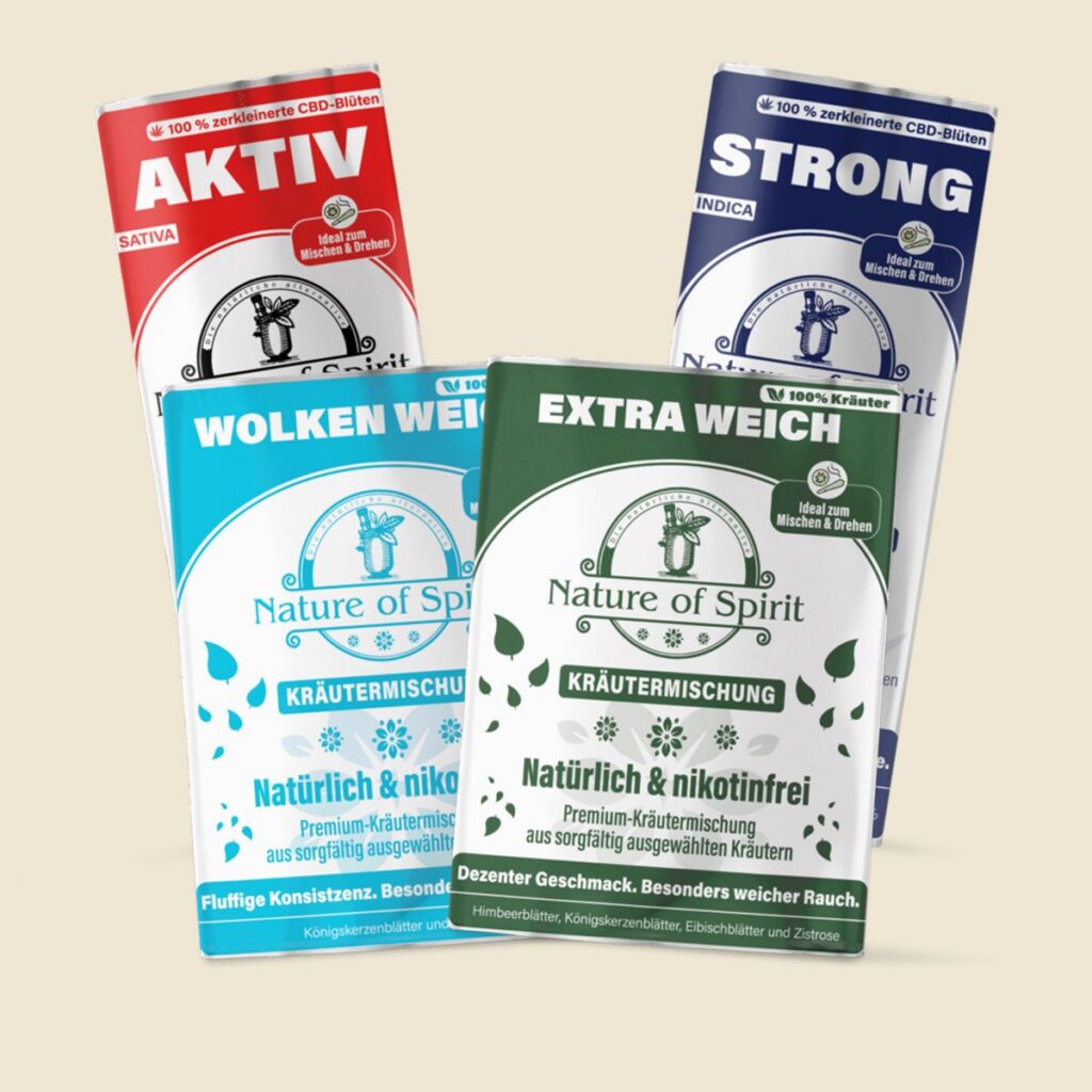 Probier Bundle mit 4 Sorten: Aktiv 4 %, Strong 8 %, Wolken Weich und Extra Weich