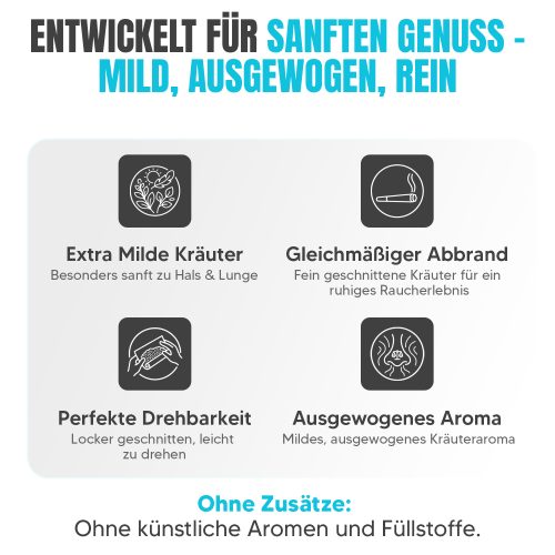 Nature of Spirit - Wolken weich - Kräutermischung - Tabakersatz für Joints