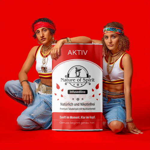 Nature of Spirit Aktiv Infusedline Tabakersatz mit 4% CBD - Infusedline -Premium CBD Tabakersatz