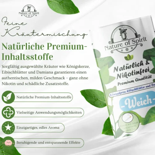 Nature of Spirit - Soft - Tabakersatz - Natürliche Premium Inhaltsstoffe