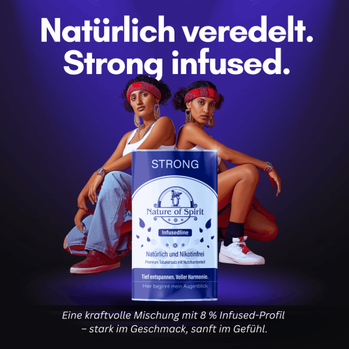 Nature of Spirit Strong 8% CBD Infusedline CBD Tabakersatz - Natürlich veredelt